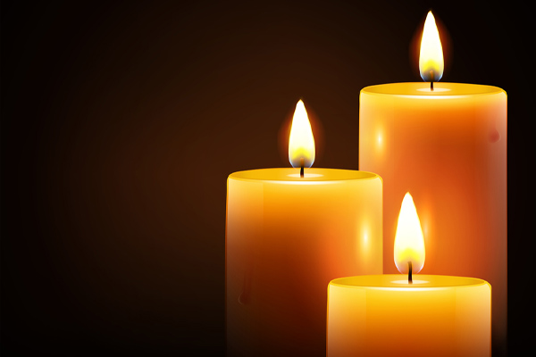 image of candles depicting flammable objects