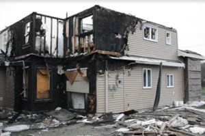 Shrewsbury NJ Home After A Natural Gas Leak Explosion