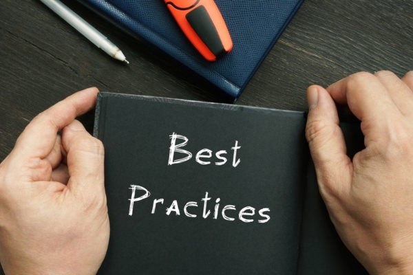 best practices written on a notebook depicting Cooling & Heating Maintenance & Insulation