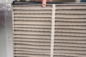 image of a dirty hvac filter