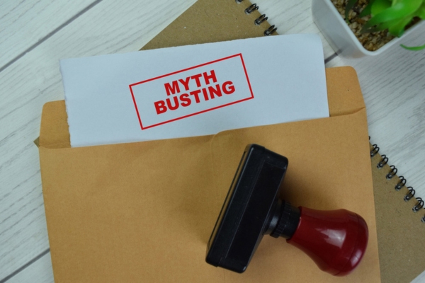 myth busting stamped on a document depicting wall vents