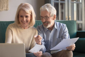 couple paying energy bills