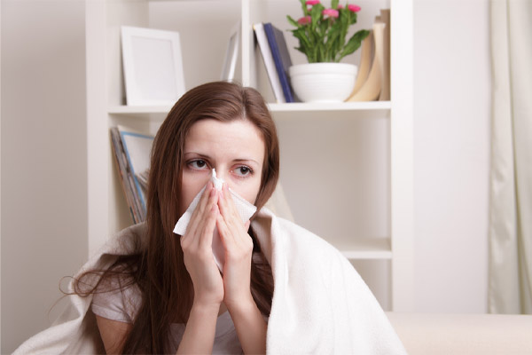 sneezing due to poor indoor air quality