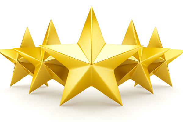 image of 5 stars depicting high quality hvac service