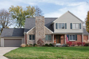 image of a two story house with heating problems