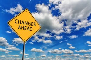 yellow road sign that says changes ahead depicting HVAC advancements