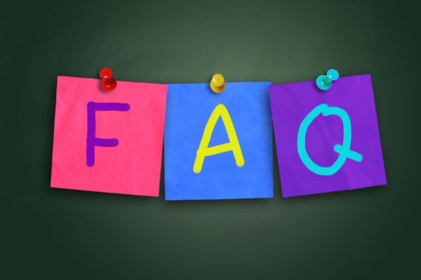 FAQ on colored paper pinned on a board depicting questions about Air Conditioner Mold
