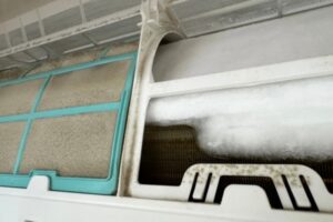 ice buildup on AC unit