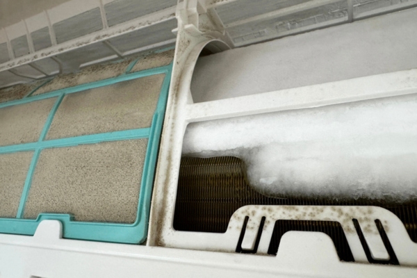 ice buildup on AC unit