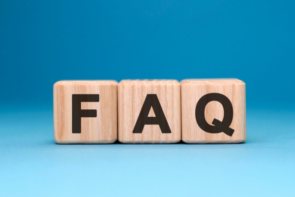 FAQ spelled using wooden letter cubes depicting Energy Efficient Heating System questions