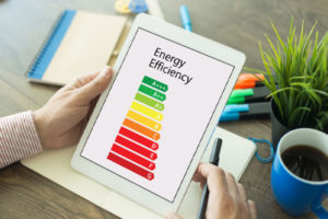 image of efficiency rating depicting variable-speed furnace