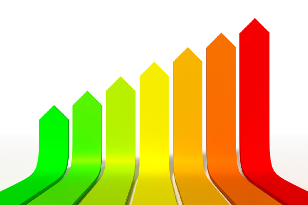 image of efficiency rating depicting eco-friendly heating and cooling system