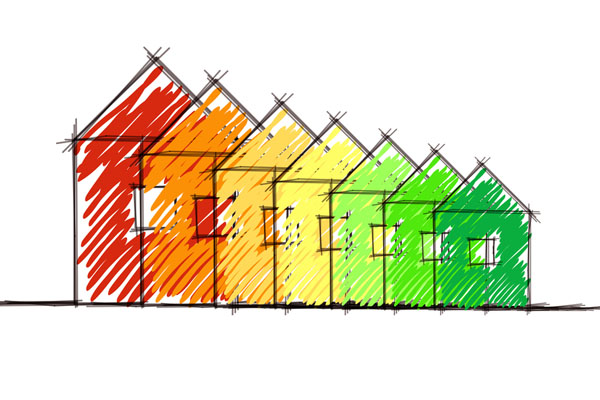 image of energy efficiency rating and efficient home