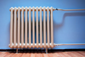 image of a radiator depicting hydronic home heating