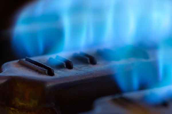 image of a gas furnace and flame