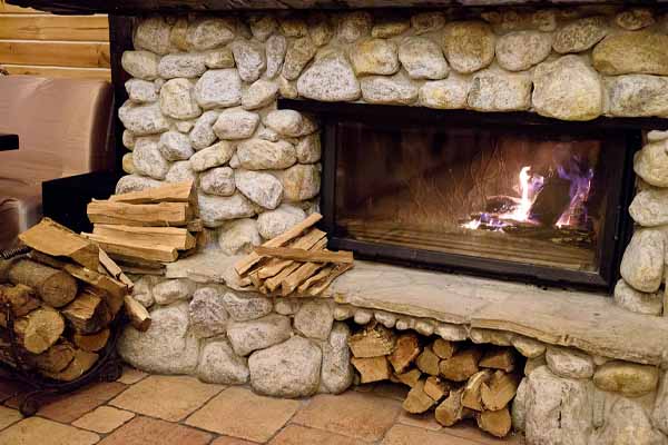 image of a fireplace depicting fireplace efficiency