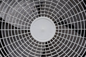 image of a heat pump fan depicting outside heat pump fan not working