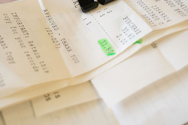 image of hvac service receipts