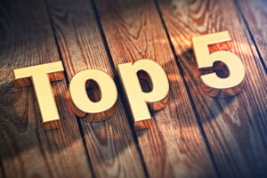 image of top 5 list depicting 5 reasons for water leaking from boiler