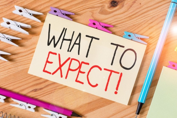 what to expect note beside mini clips depicting air conditioner installation
