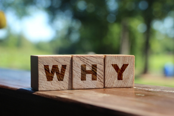 WHY spelled using wooden letter cubes depicting AC Not Keeping Up