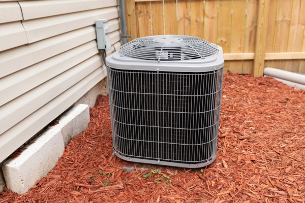 air conditioner unit installed outdoors