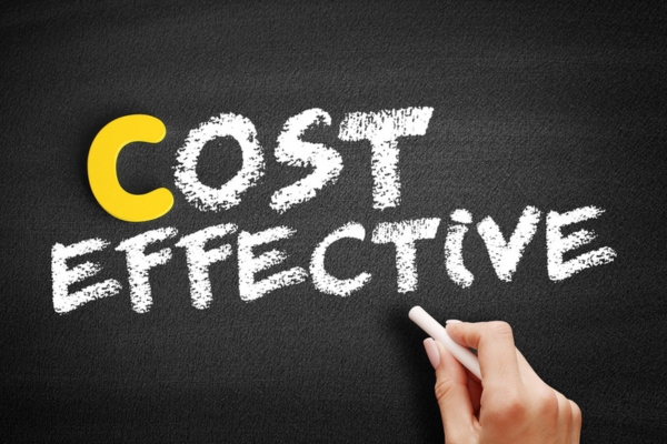 cost effective text on a chalkboard depicting home heating oil