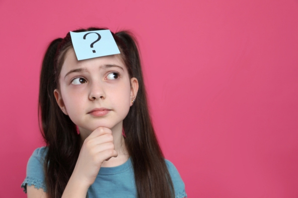 young girl with question mark on forehead depicting Trusted Heating Oil FAQs