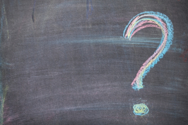 question mark drawn on a chalkboard depicting Summer Power Outages