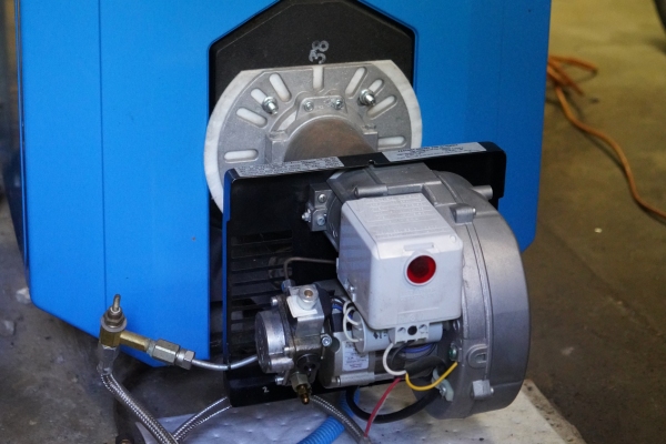 oil powered residential boiler system