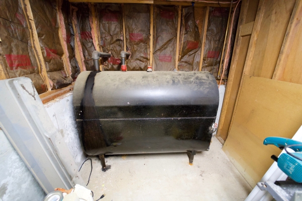 residential heating oil tank